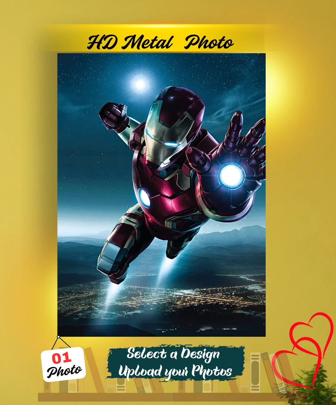 Superhero Metal Poster – HD Premium Wall Art A4 Size