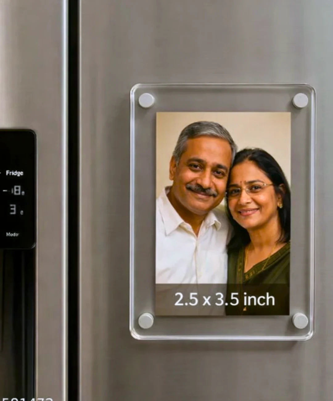 Customized Acrylic Magnet Photo 2.5×3.5 Inch | Premium Fridge Magnet Print Photo