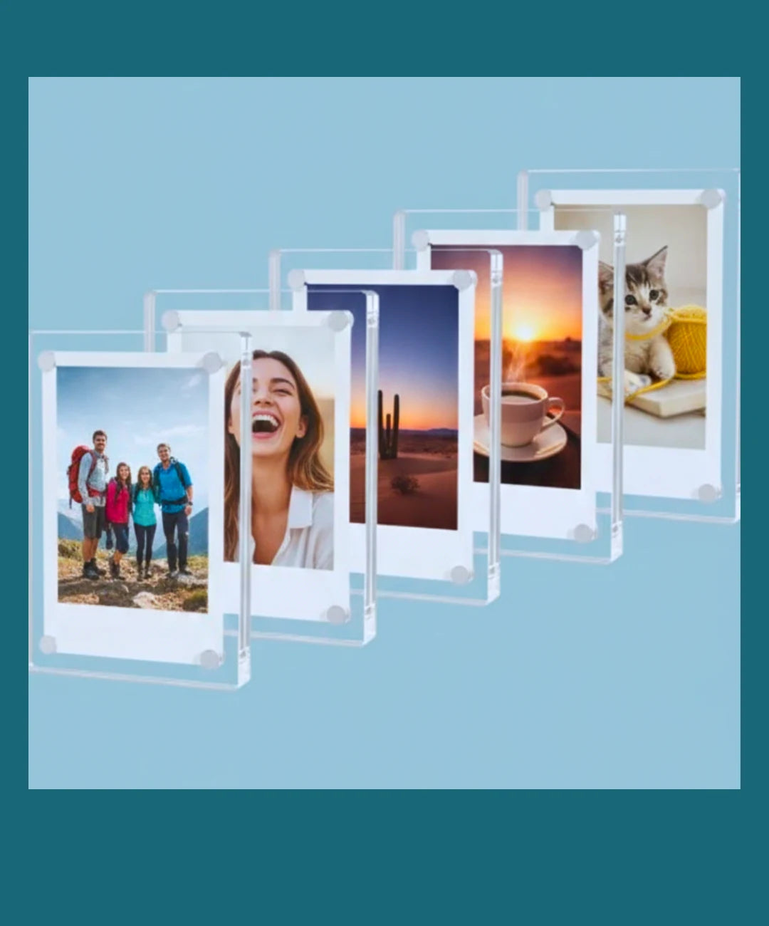 Customized Acrylic Magnet Photo 2.5×3.5 Inch | Premium Fridge Magnet Print Photo