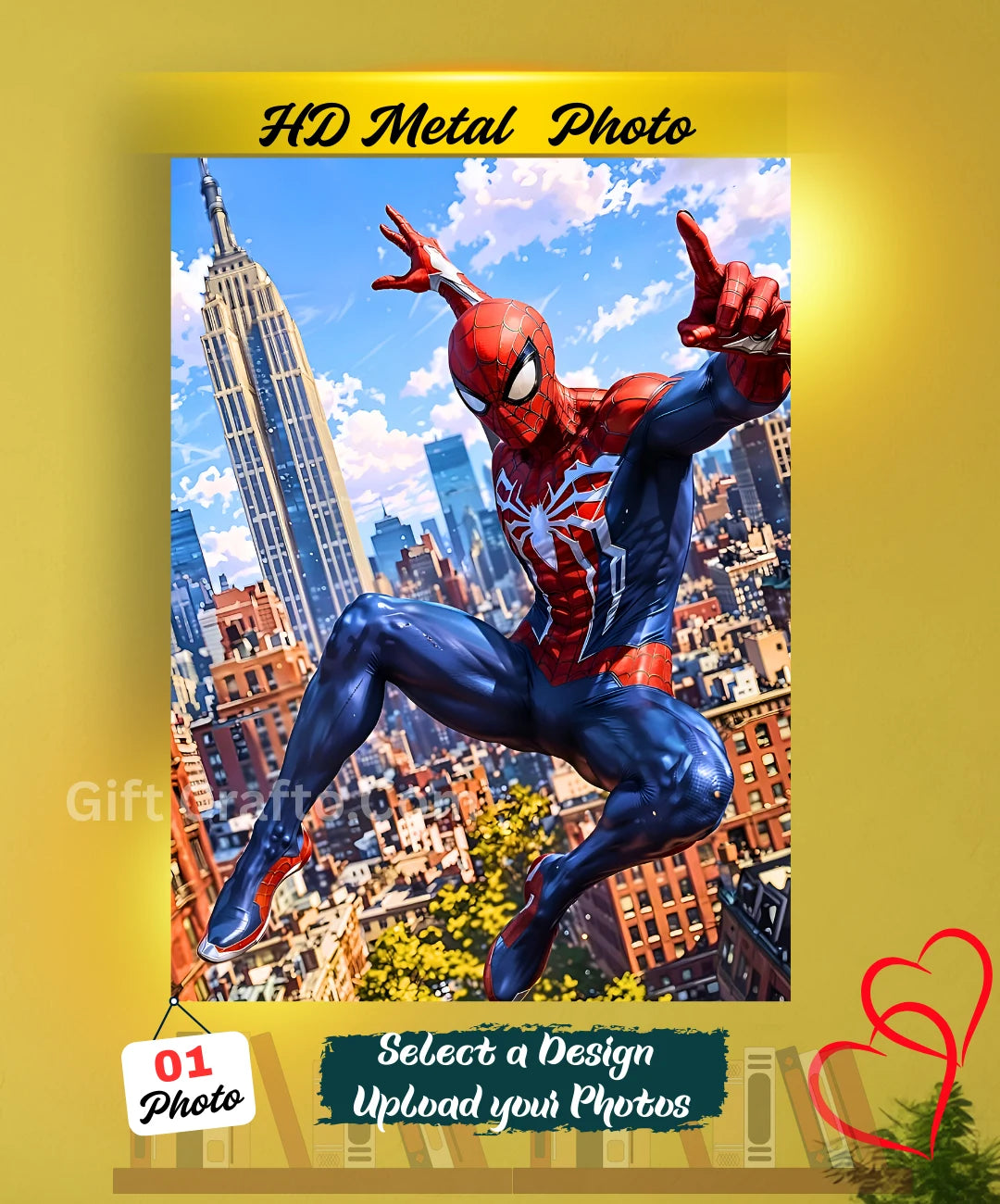 Superhero Metal Poster – HD Premium Wall Art A4 Size