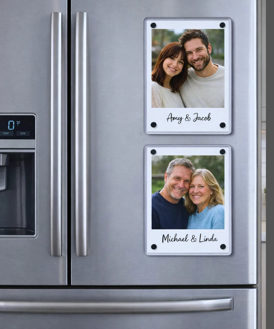 Customize 3×4 Inch Acrylic Photo Magnet with Stand | Premium Clear Personalized Photo Frame