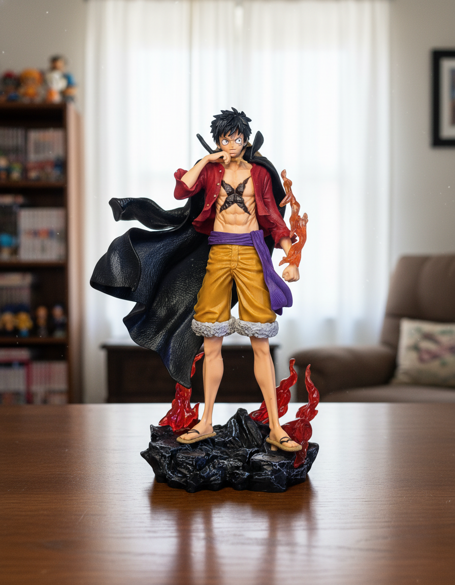 24 Cm Monkey D. Luffy Flame Power Action Figure – One Piece Premium Collectible
