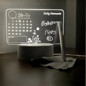 Pen and acrylic lamp